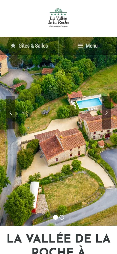 Capture mobile du site actuel : la page est plus large que l'écran (575 px pour 390 px), d'où un défilement horizontal